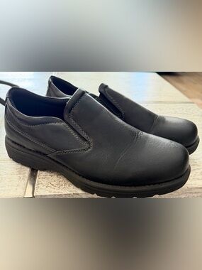 Men's Black Slip-On Casual Leather Loafers